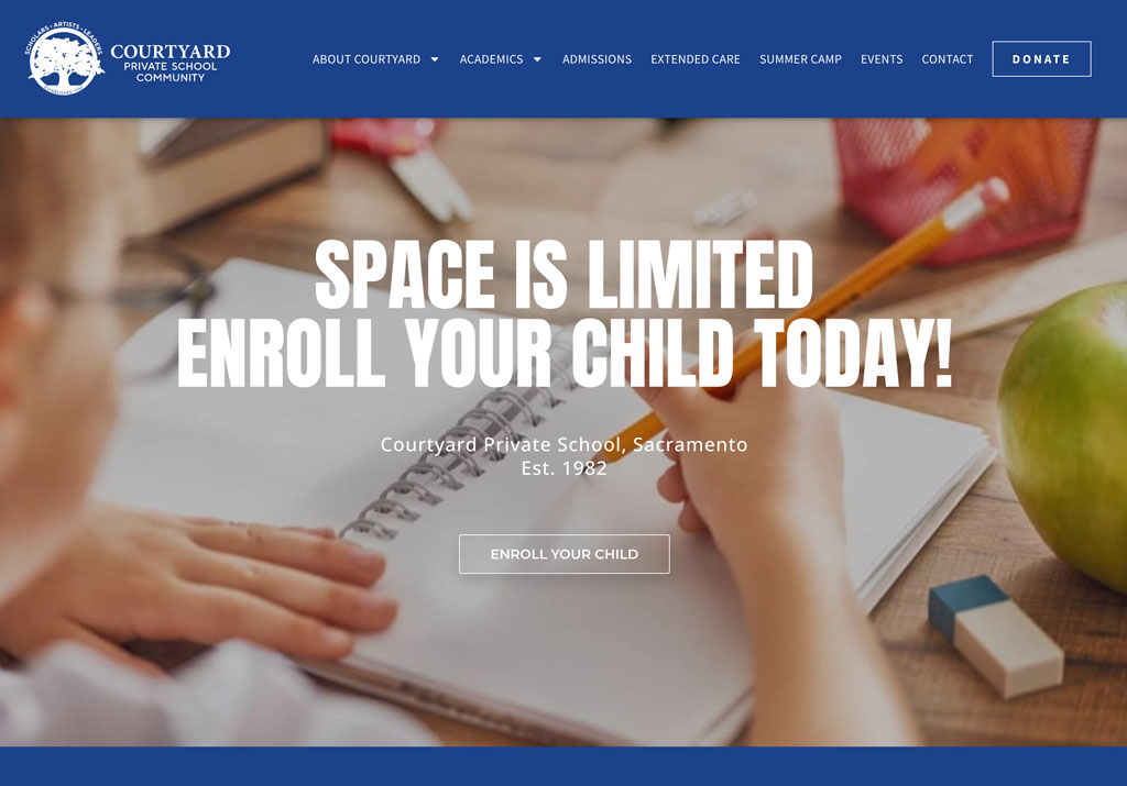 Courtyard Private School Homepage