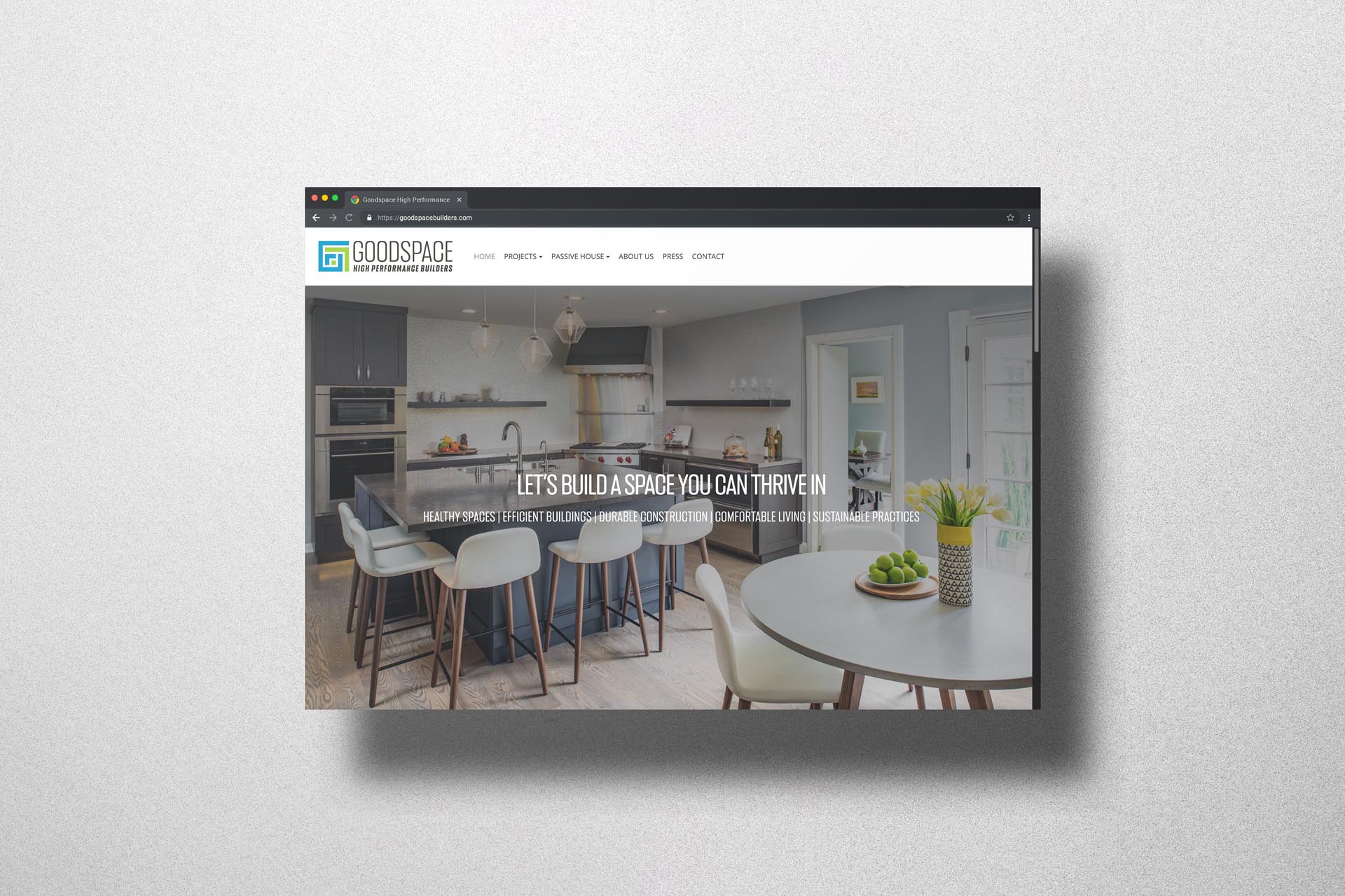 Goodspace High Performance Builders home page