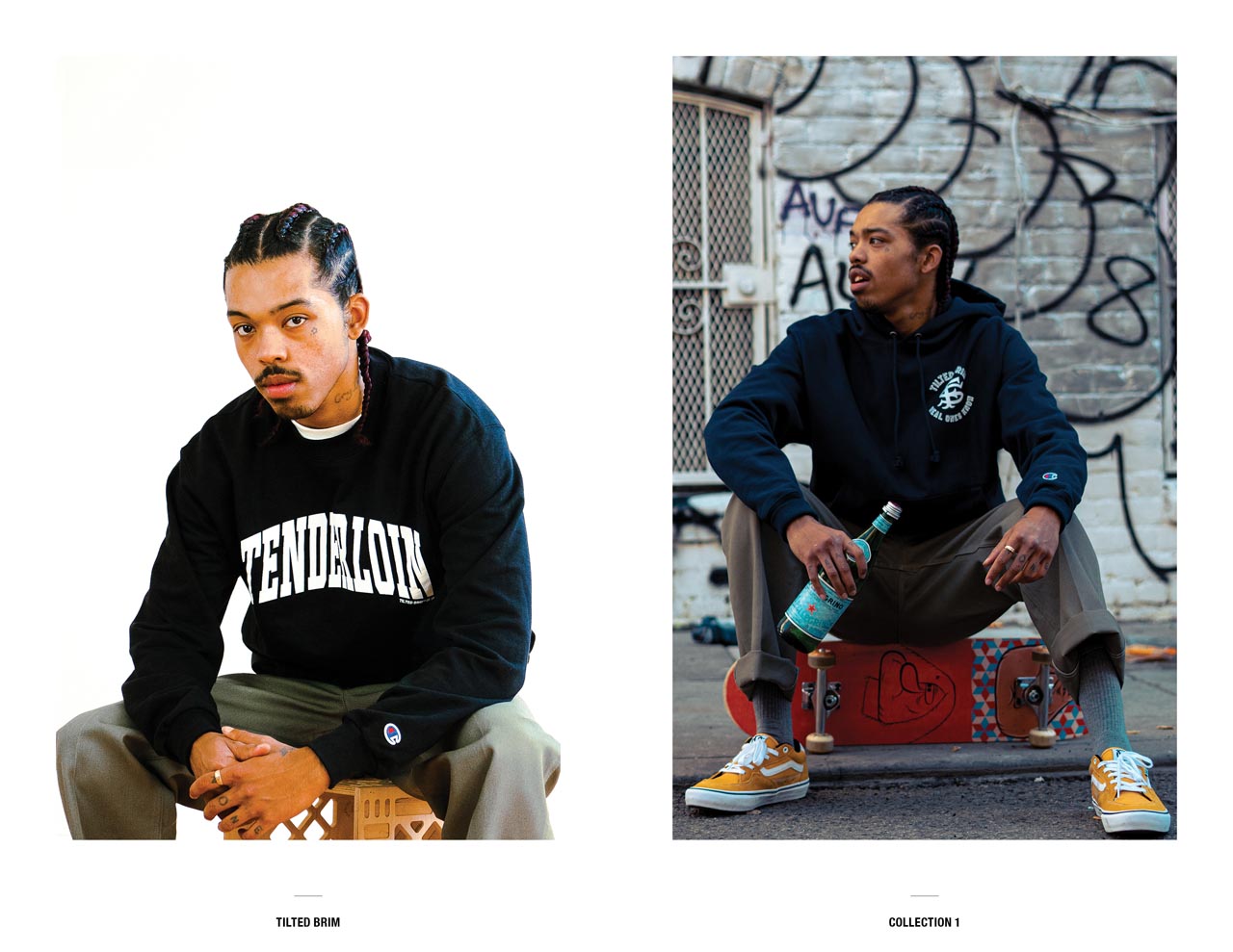Tilted Brim Lookbook spread